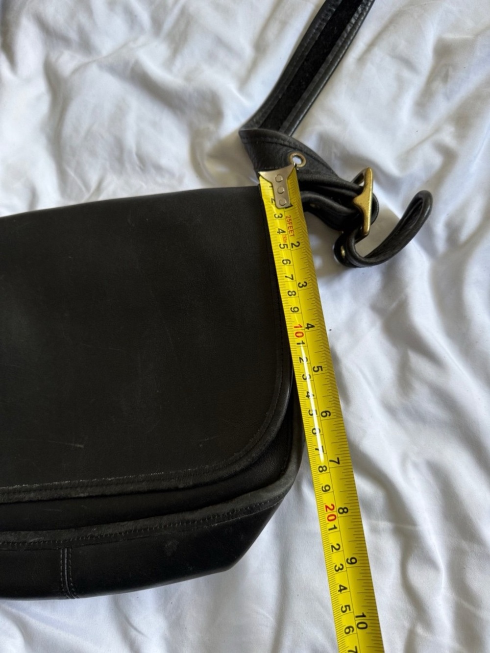 Vintage Coach Patricia Legacy 9951 Black Leather Flap Crossbody Bag USA - Picture 7 of 8
